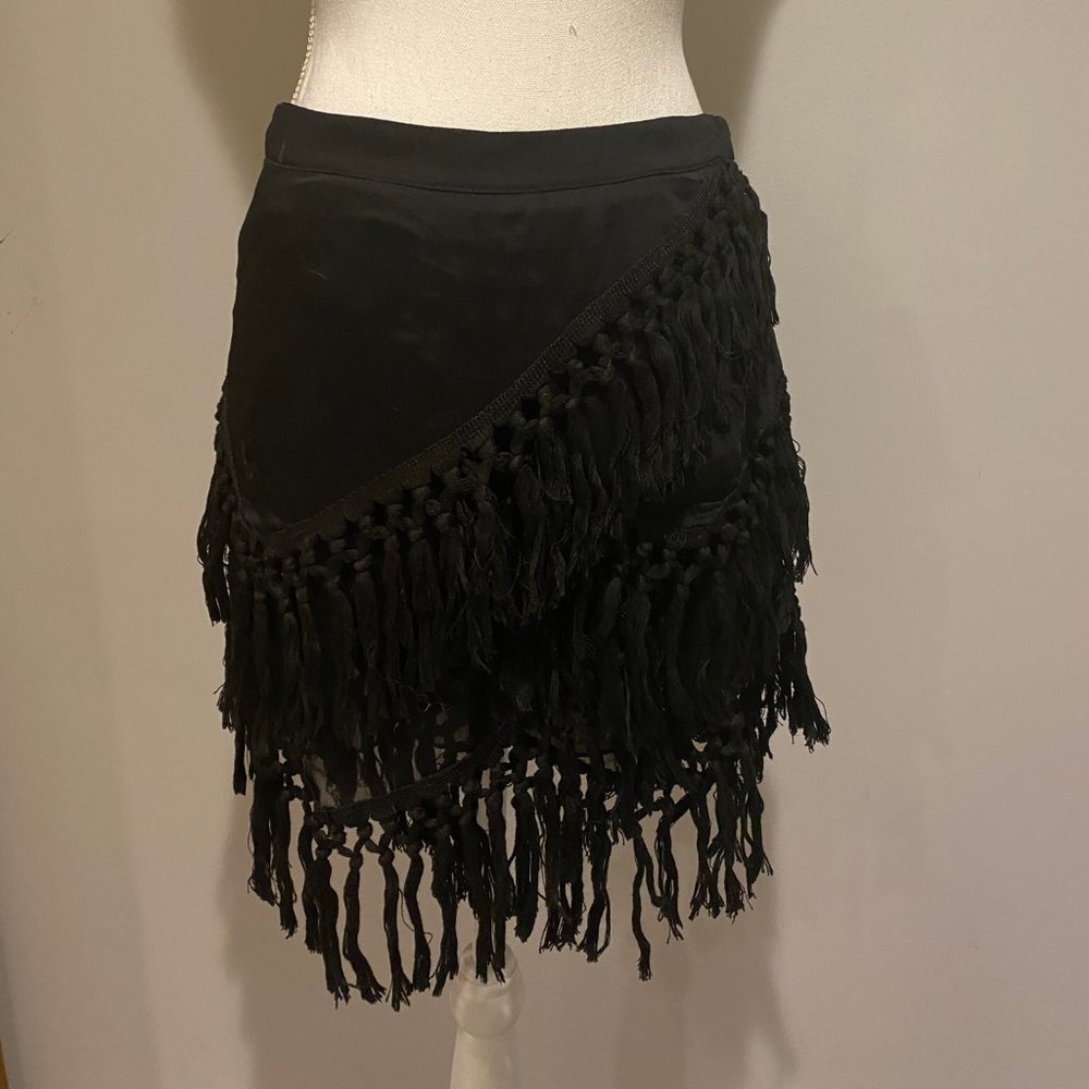 Endless Rose Crochet Mini Skirt in Black